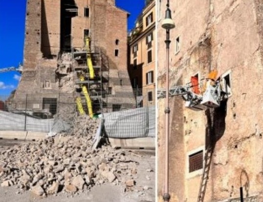 Muncitorul român prins sub ruinele turnului căzut din Roma este în viață.