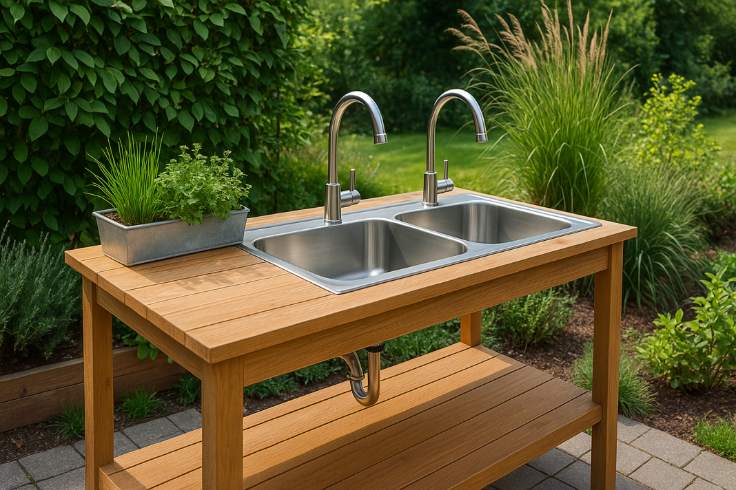 Chiuvete de exterior cu două cuve