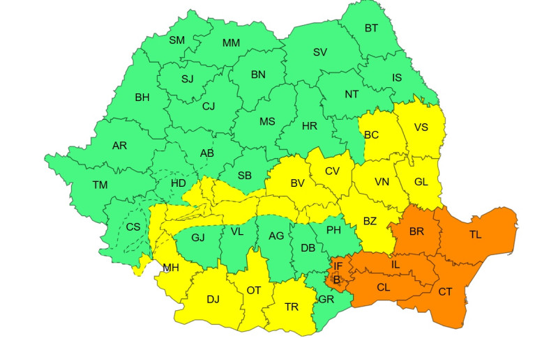Alertă de viscol și ninsori în București și în alte 25 de județe. Ministrul Energiei: „86.000 de consumatori au fost rebranșați”