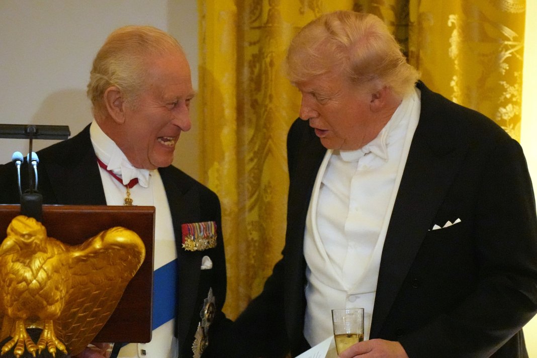 Umorul Regelui Charles la cină cu Trump: „Fără noi, ați vorbi limba franceză” / „Am încercat să refacem Casa Albă în 1814”