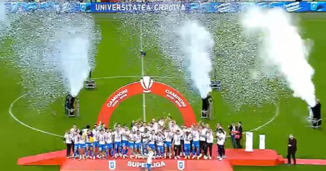 Superliga: Universitatea Craiova se încoronează ca noua campioană a României după triumful de 5-0 în fața Universității Cluj. Formația...