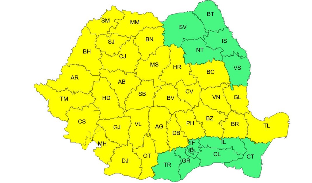 Vânturile puternice influențează întreaga națiune. Ce zone vor fi afectate prima dată?