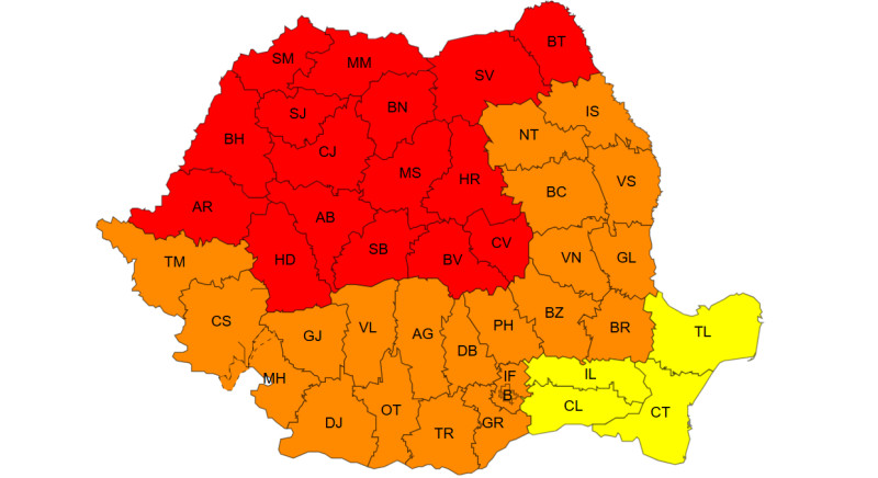 Cod de alertă roșie pentru caniculă în aproape 50% din teritoriu. Începând de luni, ondula de căldură va influența majoritatea județelor...