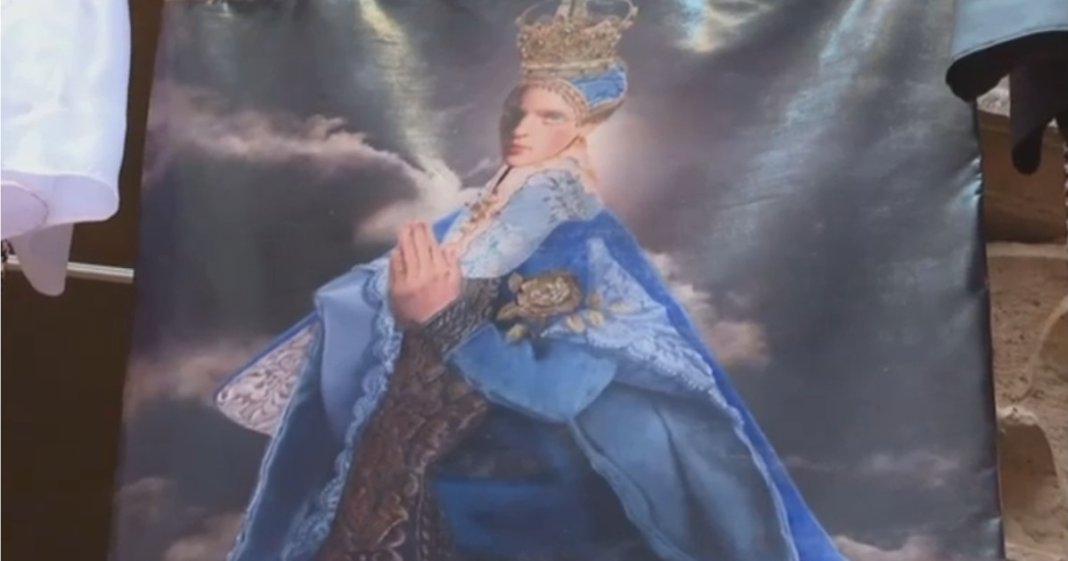Controvérsă în Italia după ce o româncă a ilustrat-o pe Fecioara Maria cu caracteristici androgine. Cum se explică...